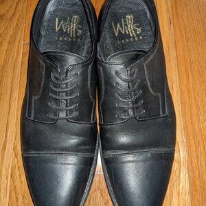 Wills London Black Vegan Leather Shoes men's size 10